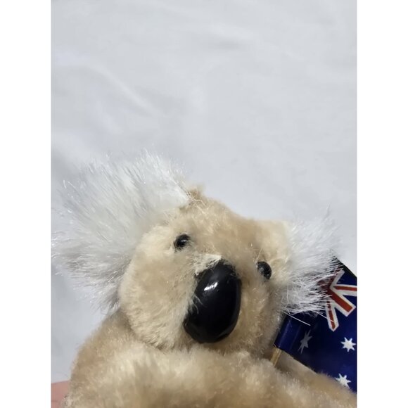 Vtg Koala Pencil Hugger Plush Mini Australia Flag Souvenir Grabber Figure Clip - Picture 4 of 12